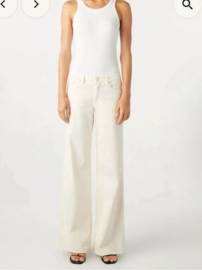 Amo Wide-Leg Jeans - Bone